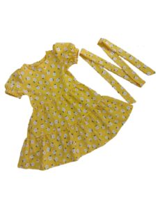 Плаття "Квіточки" жовте р.110--134 Тканина: софт